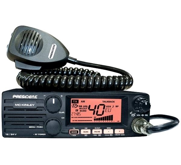 SSB Mobil Walkie Talkie President MC Kinley  AM/FM/SSB 12/24V.